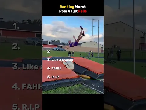 Ranking Worst Pole Vault Fails😭