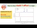 How to draw stack plot or stack Y offset in origin