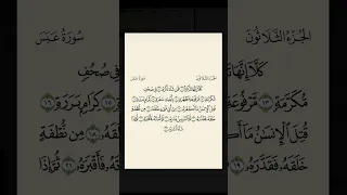 فاستمعوا له وأنصتوا عبس كلا إنها تذكرة فمن شاء ذكره في صحف مكرمة 