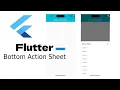 Flutter Create Custom Rounded Bottom Action Sheet UI