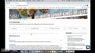 A-Z Database Searching