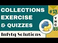 InfyTQ Programming Fundamentals Using Python Collections Exercise and Quizzes