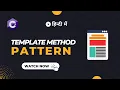 Template Method Pattern explained in Hindi with code example C Design Patterns Series