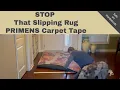 Primens Double Sided Carpet Tape Review STOP Slipping Rugs on Hardwoods Laminates Tile Linoleum