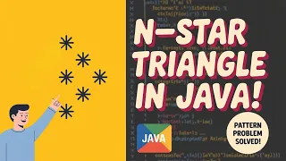 Learn how to print the N-Star Rotated Triangle pattern in Java