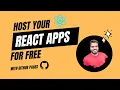 How to host react app in GitHub pages for free