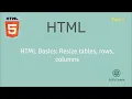 HTML Basics Resize tables row columns HTML Let s Learn
