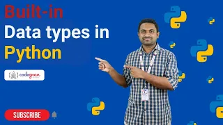 Built in Datatypes in Python Python Tutorials - 2022 Codegnan
