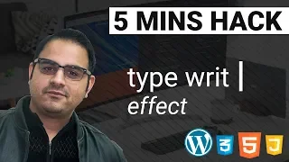 Type writer effect Easy Tutorial using JavaScript