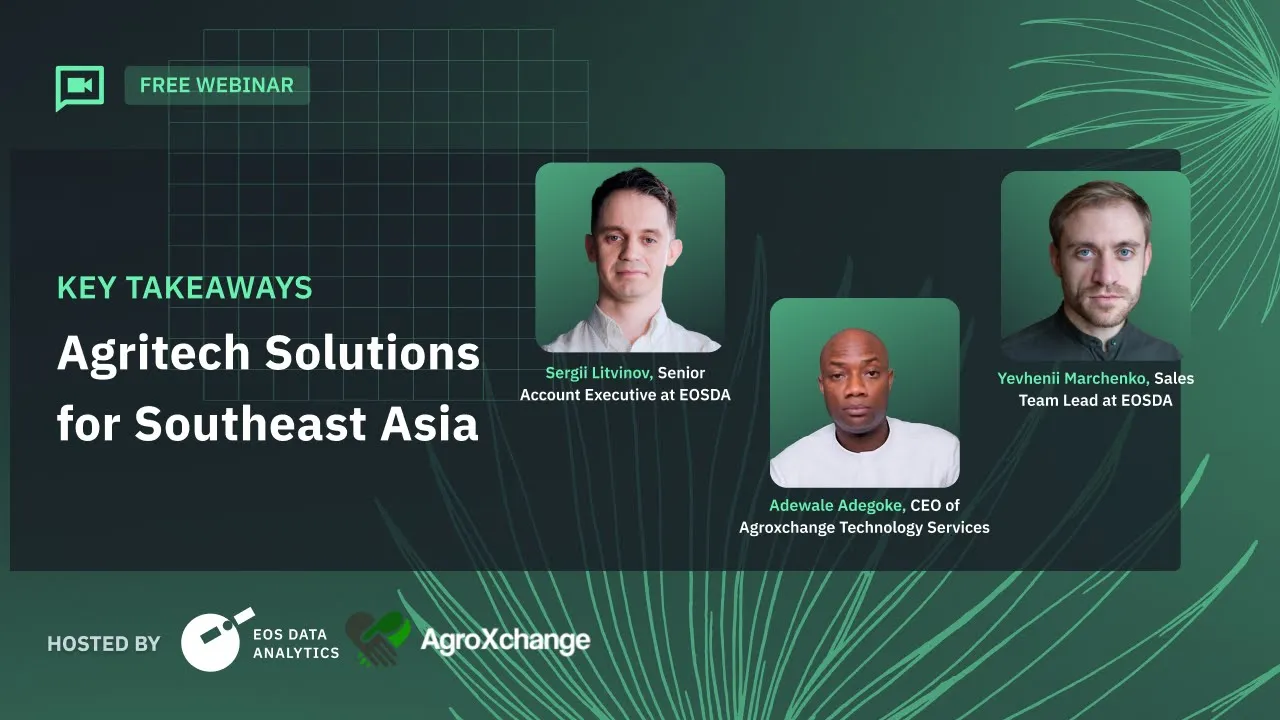 webinar on agritech solutions for oil palm management in Southeast Asia