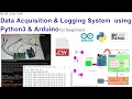 Build a 4-Channel CSV data logging and acquisition system DAQ using Arduino and Python 3