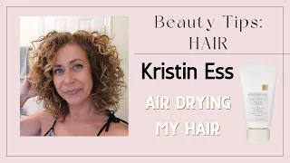 AIR DRYING MY HAIR Kristin Ess Hair Weightless Shine Air Dry Creme