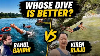 Rahul Gandhi vs Kiren Rijiju: Whose Dive & Swim is Better? Swimming Analysis 