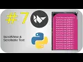Scroll View and Scrollable Text in Kivy