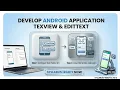 MAD Practical 4 Develop Android Application using TextView EditText MSBTE