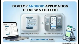MAD Practical 4 Develop Android Application using TextView EditText MSBTE