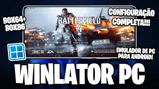 NOVO EMULADOR DE PC PARA ANDROID! | Como CONFIGURAR o Winlator | JOGOS DE PC NO SEU CELULAR! | Box64