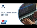 Lesson 1 - Introduction Getting started with Allplan Python API
