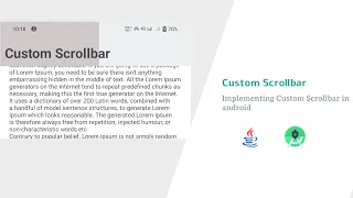 How to Implement a Custom Scrollbar in Android ScrollView Step-by-Step Guide with Java