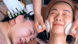 ASMR World s Greatest Head Massage Skin Care by a 35-year Experienced Korean Pro