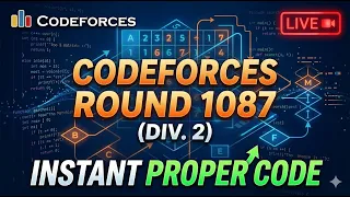 LIVE - Codeforces Round 1087 Div 2 C Competitive Programming B Array
