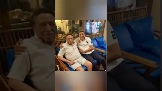 الزعيم عادل إمام في أحدث ظهور له رفقة شقيق الفنان هاني رمزي 