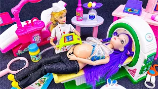 9 Minutes Satisfying Unboxing Barbie Princess Girl Family,Cute New Baby!Hospital Routine ASMR
