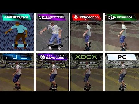 Download MP3 Tony Hawk's Pro Skater 3 (2001) GBC vs GBA vs PS1 vs N64 vs PS2 vs GameCube vs XBOX vs PC
