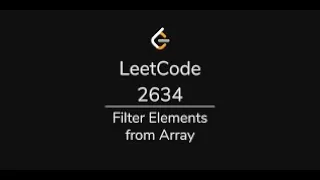 2634 Filter Elements from Array