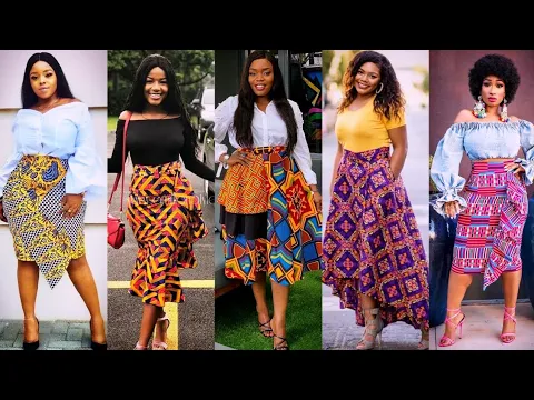 Download MP3 Classy African Print Skirt Fashion Ideas For Ladies | High Waist Ankara African Skirt Designs