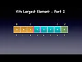 Kth Largest Element in an Array - Part 2