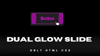 Magenta Bubble Hover Button Animation Using HTML CSS Dual Glow Slide Button Effect