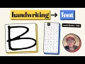 Turn Your Handwriting Into a Font in Minutes AI Font Generator Demo