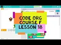 Code org Course F Lesson 18 Virtual Pet with Sprite Lab - Code Org 2020
