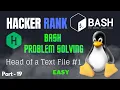Head of a Text File Hacker Rank Bash Problem solving