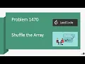 Shuffle the Array LeetCode 1470 Easy