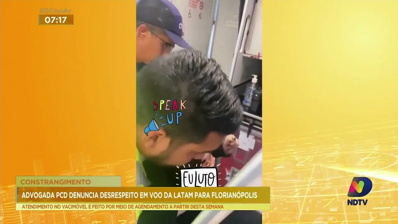 Advogada denuncia desrespeito aos direitos dos portadores de deficiência em voo em Florianópolis