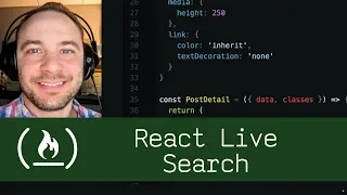 React Live Search P5D81 - Live Coding with Jesse