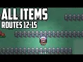EVERY Item Location in Routes 12 13 14 15 - Pokemon FireRed LeafGreen