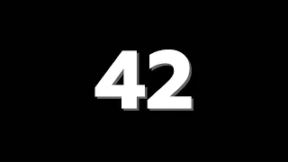 42 Second Countdown Timer With Sound Effect