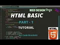 HTML Basic Tutorial Part - 1 in Bangla Programming Code Brackets