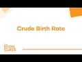 Crude Birth Rate