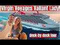 Join Us for a Deck-by-Deck Tour of the Virgin Voyages Valiant Lady Cruise Ship Full walkthrough