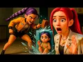 Download Lagu RESCUING Saving Baby Rumi - HUNTR/X “TAKEDOWN” | KPOP Demon Hunters |funny horror animation