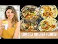 How To Make The BEST Low Carb Keto Chipotle Chicken Burrito EVER Chipotle Dupe