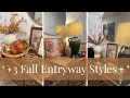 Decorate With Me 3 Fall Entryway Styles Fall Decor 2026 Maximalist Decorating Boho Styling