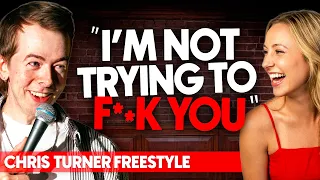 Hot Albanian ROASTED by Comedian...then RUSSIAN Guy Shows Up?! | Chris Turner Freestyle Raps