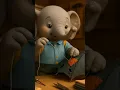 Elephant story with sad song Elephant cartoon