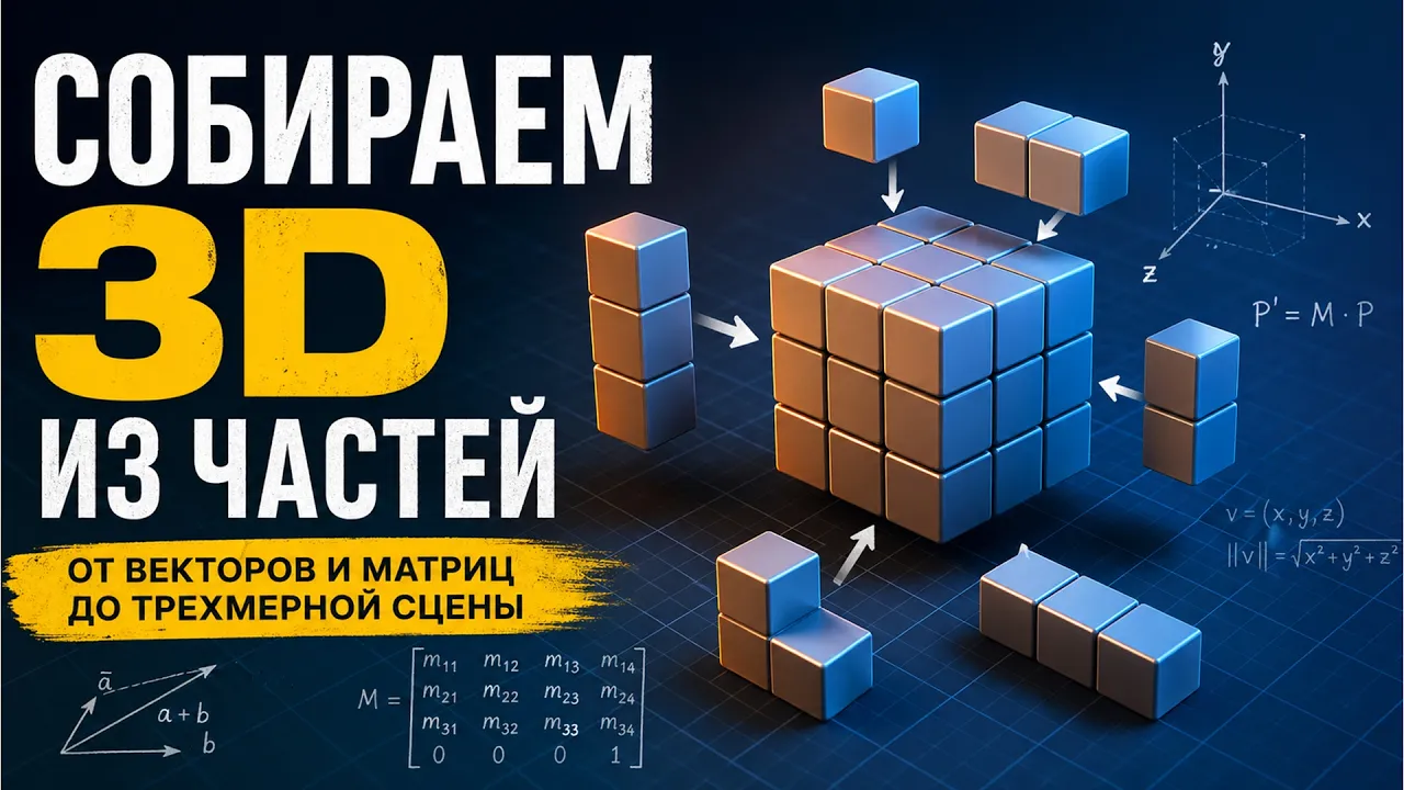 5. Математические основы 3D графики — 1 | Компьютерная графика 2026