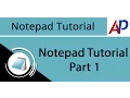 Notepad Tutorial Part 1 - Gujarati